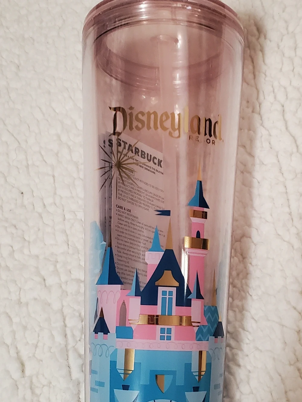 Disneyland Starbucks Sleeping Beauty Castle Tumbler
